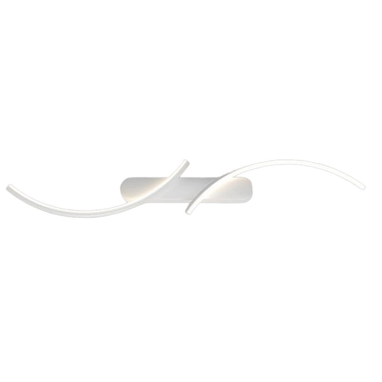 Creative S-Shaped LED Wall Sconce with 3 Step Dimming