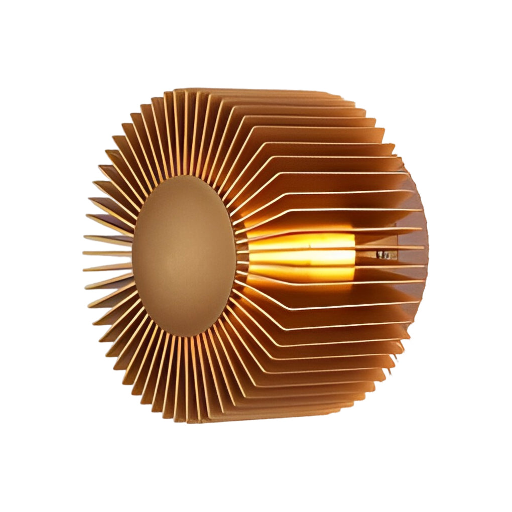 Round Sun Flowers LED Modern Decorative Wall Light