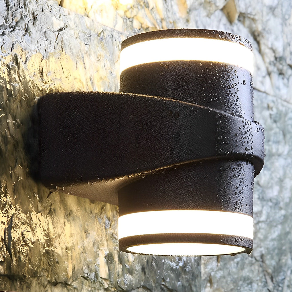 Round LED Outdoor Waterproof Up and Down Wall Lamp