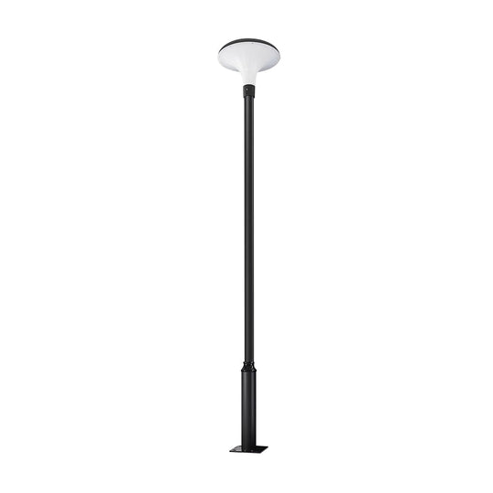 Round Mushroom Waterproof Intelligent Black Modern Solar Lamp Post Light