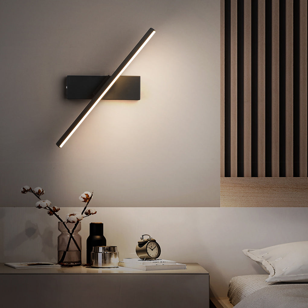 Modern 330° Rotatable LED Bar Wall Sconce – Adjustable Creative Wall Lamp