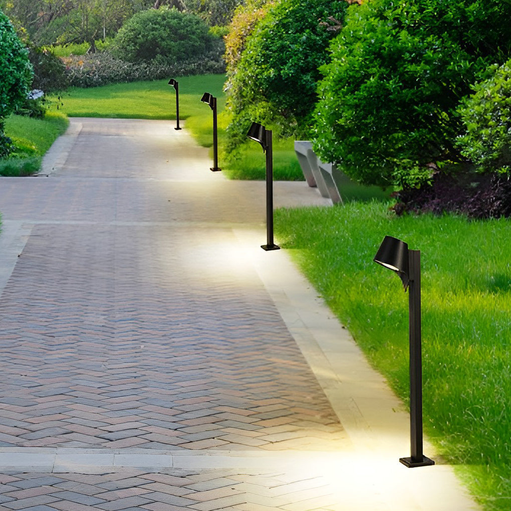 10W LED Black Minimalist Outdoor Pathway Light
