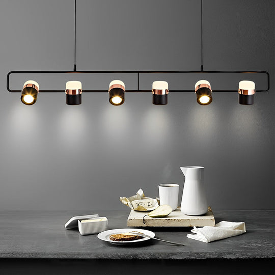 Rotatable Creative Electroplated Metal LED Nordic Chandelier Pendant Light