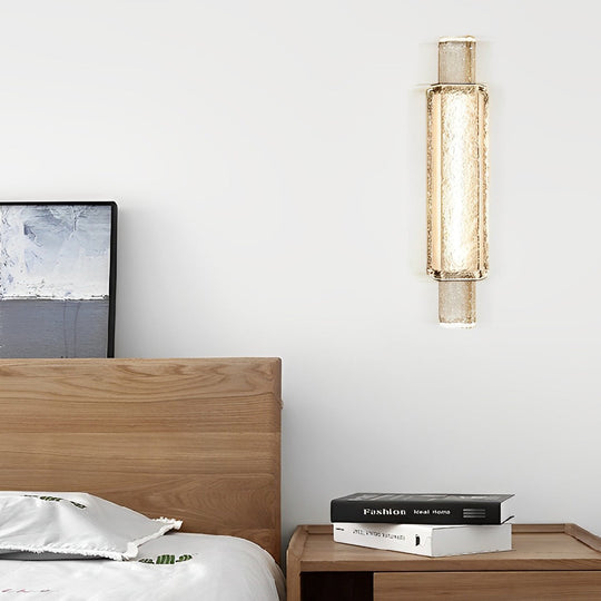 Electroplated Crystal Glass Postmodern LED Wall Lamp
