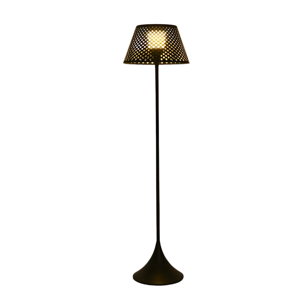 1-Light Mesh Outdoor Floor Lamp