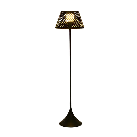 1-Light Mesh Outdoor Floor Lamp