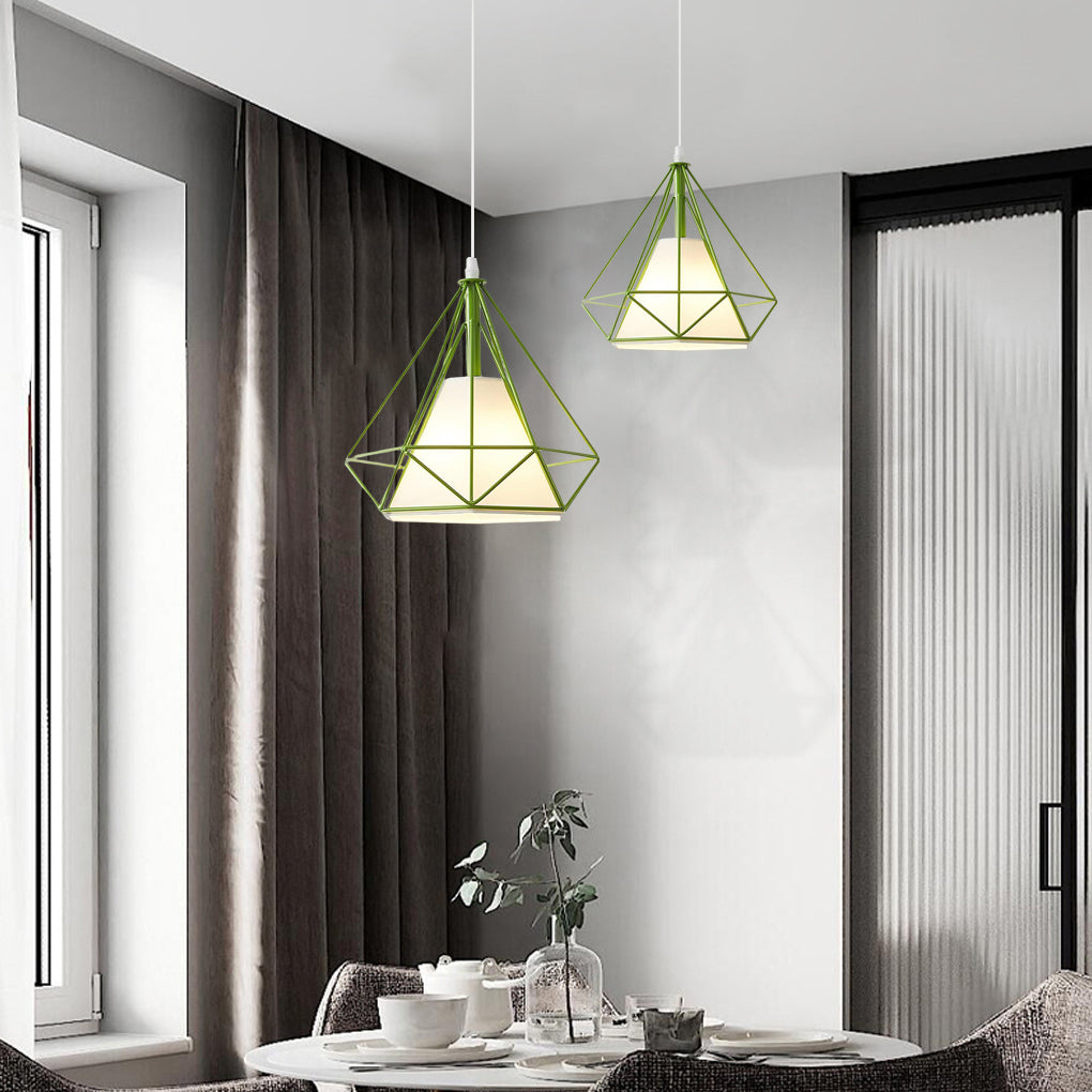 Geometric Metal LED Country Pendant Light