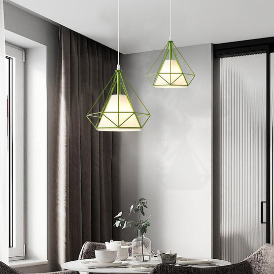 Geometric Metal LED Country Pendant Light