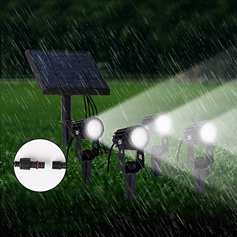 4 In 1 Adjustable Solar Outdoor Spotlight 100 200 Lumens