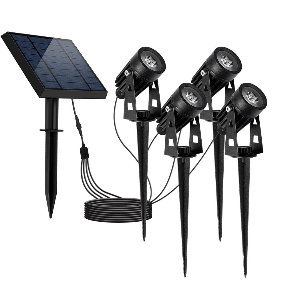 4 In 1 Adjustable Solar Outdoor Spotlight 100 200 Lumens