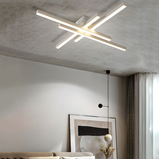 Parallax Linear LED Flush Mount Ceiling Light – 4 Lights