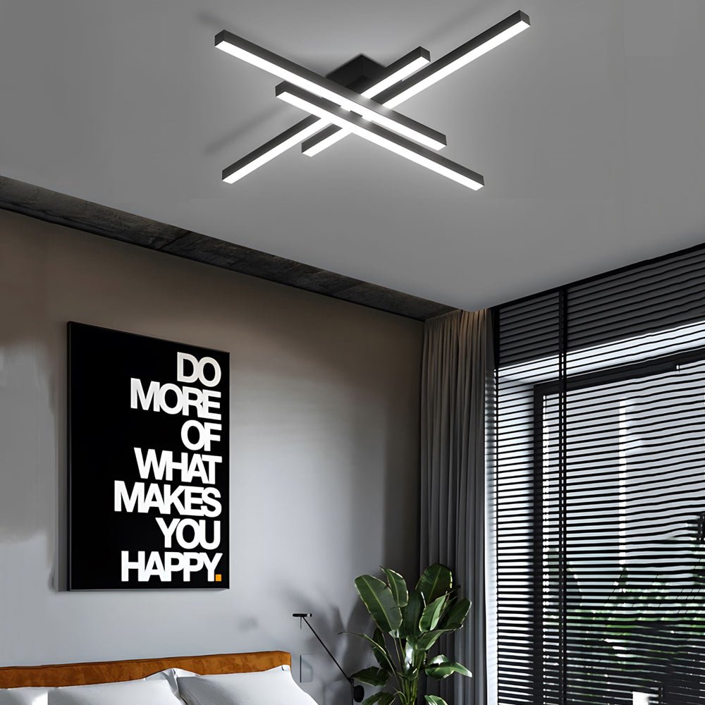 Parallax Linear LED Flush Mount Ceiling Light – 4 Lights