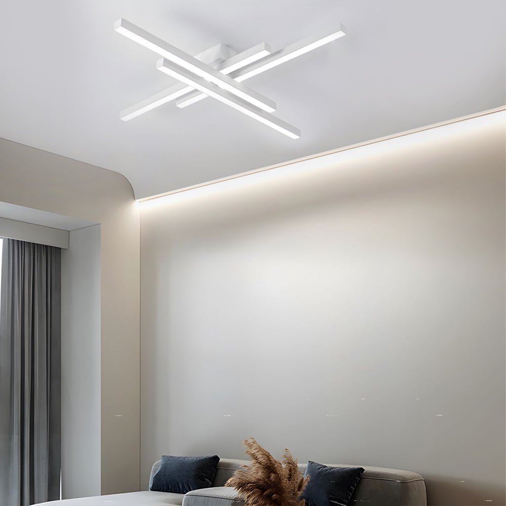 Parallax Linear LED Flush Mount Ceiling Light – 4 Lights