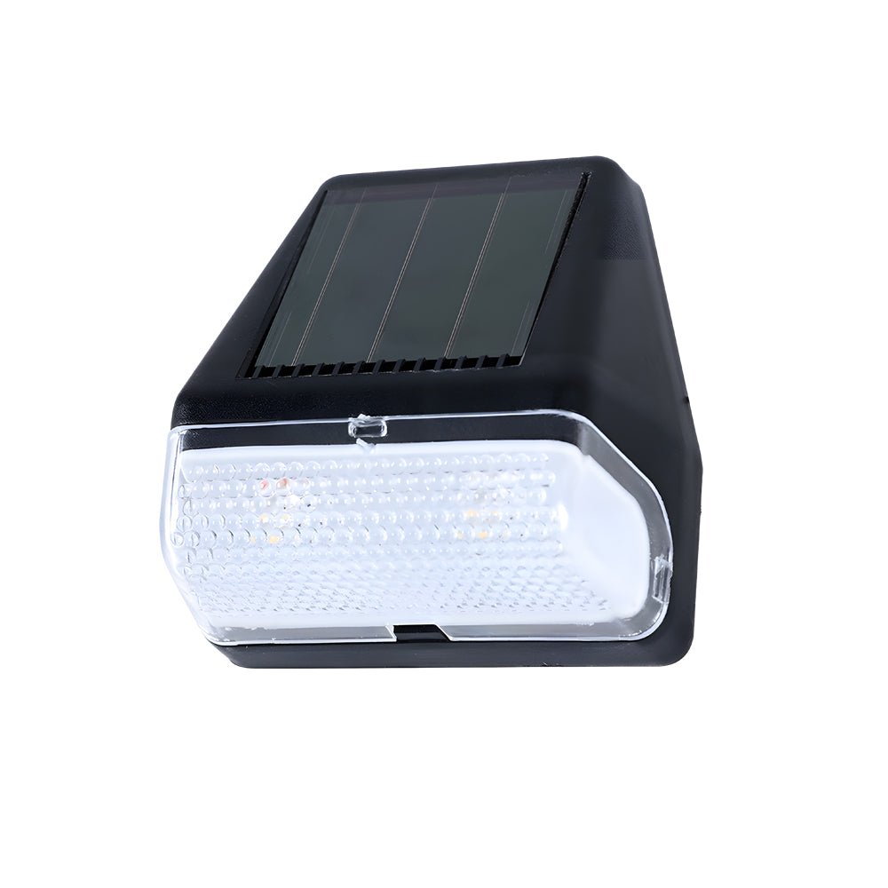 4 Pcs Dusk-to-Dawn Sensor LED Solar Step Lights Outdoor Warm White
