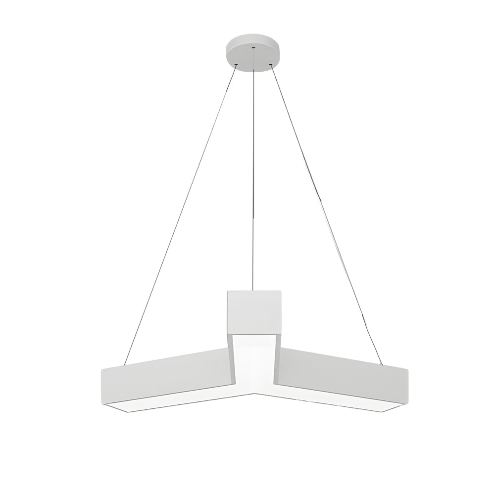 4 Pcs Modern Y-Shaped Linear LED Office Pendant Lights