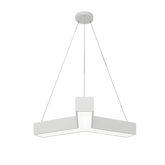 4 Pcs Modern Y-Shaped Linear LED Office Pendant Lights