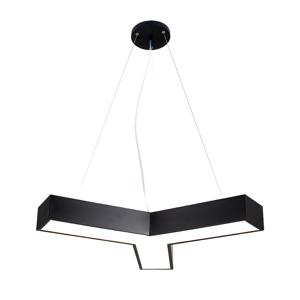 4 Pcs Modern Y-Shaped Linear LED Office Pendant Lights
