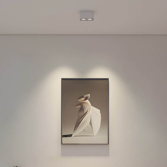 4.3-Inch Square 7W COB LED Flush Mount Spotlight