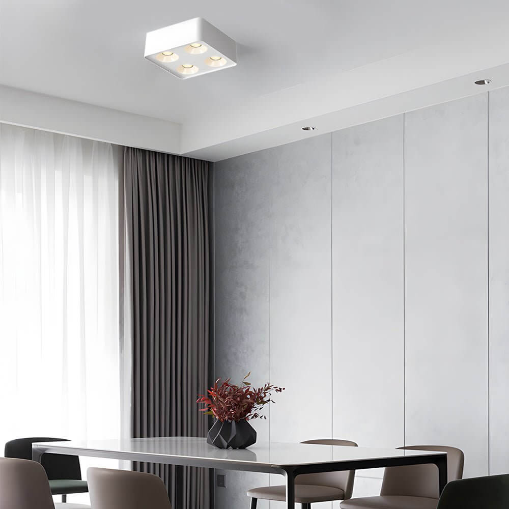 4.3-Inch Square 7W COB LED Flush Mount Spotlight
