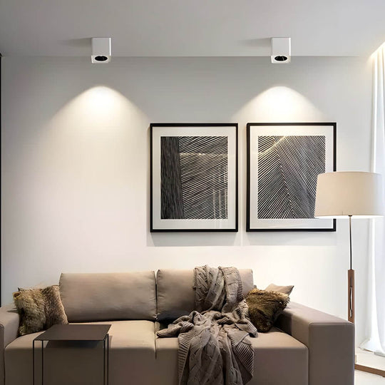 4.3-Inch Square 7W COB LED Flush Mount Spotlight