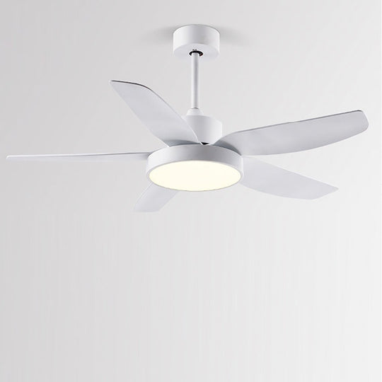 46 Inch LED 6-Speed Downrod Ceiling Fan Light with Remote