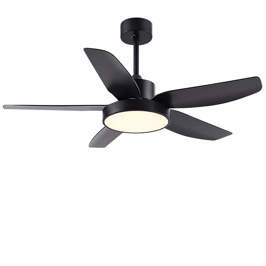46 Inch LED 6-Speed Downrod Ceiling Fan Light with Remote