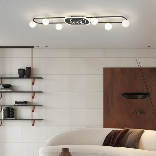 Modern Round Acrylic Balls Ceiling Light Fixture