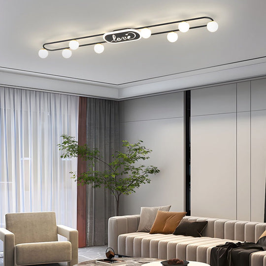 Modern Round Acrylic Balls Ceiling Light Fixture