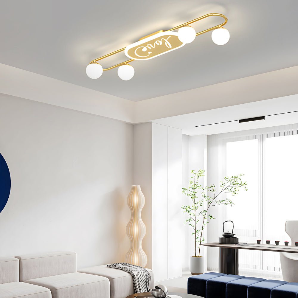 Modern Round Acrylic Balls Ceiling Light Fixture