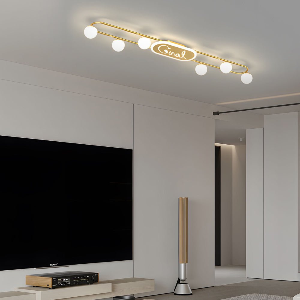 Modern Round Acrylic Balls Ceiling Light Fixture