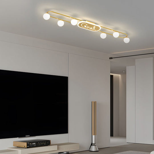 Modern Round Acrylic Balls Ceiling Light Fixture
