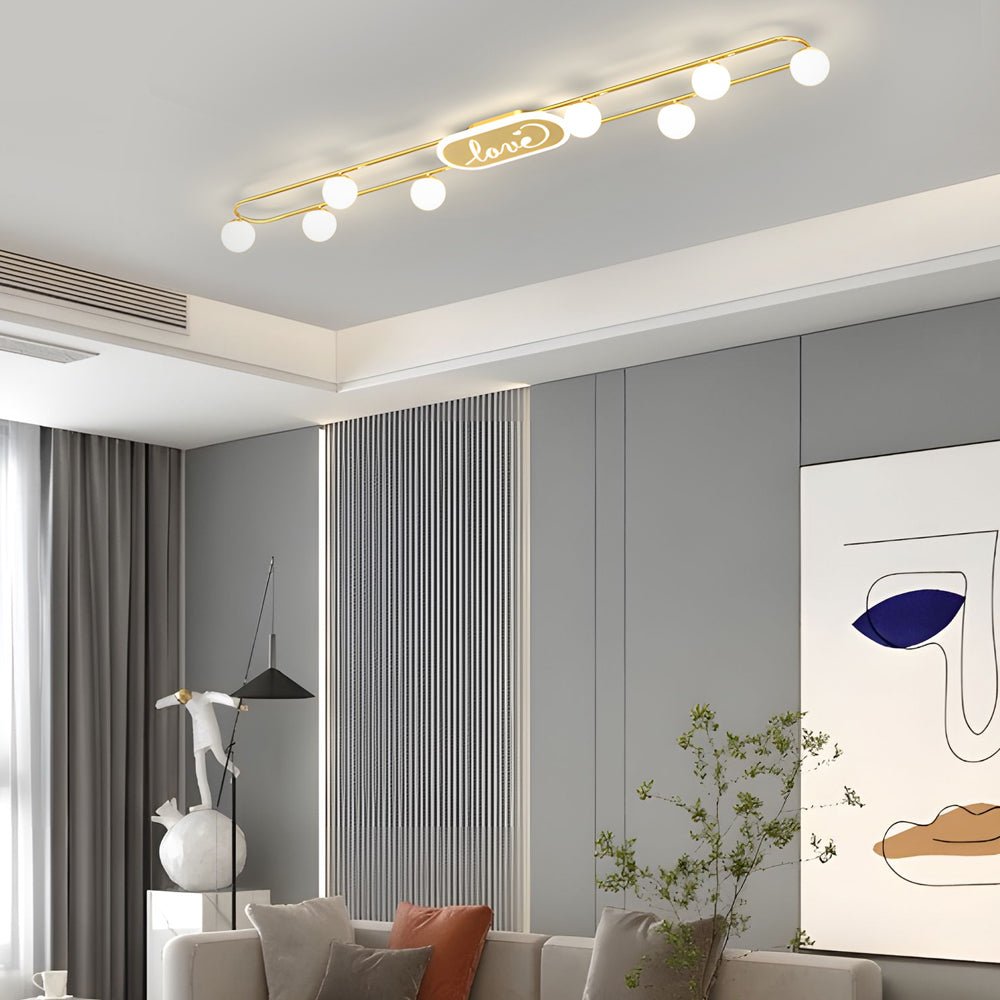 Modern Round Acrylic Balls Ceiling Light Fixture