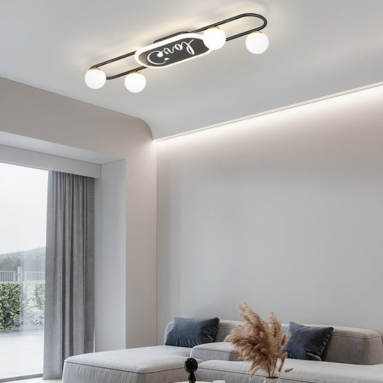 Modern Round Acrylic Balls Ceiling Light Fixture