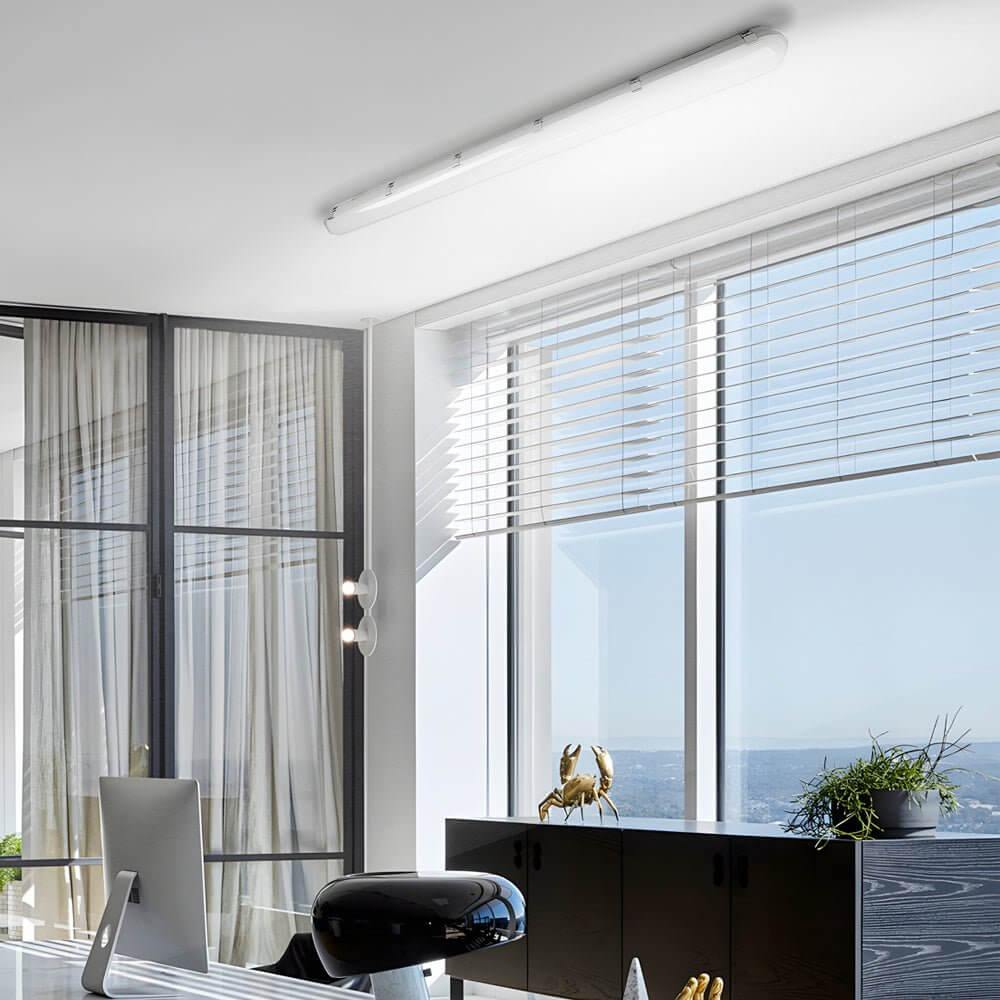 47-Inch White LED Vapor Tight Ceiling Light