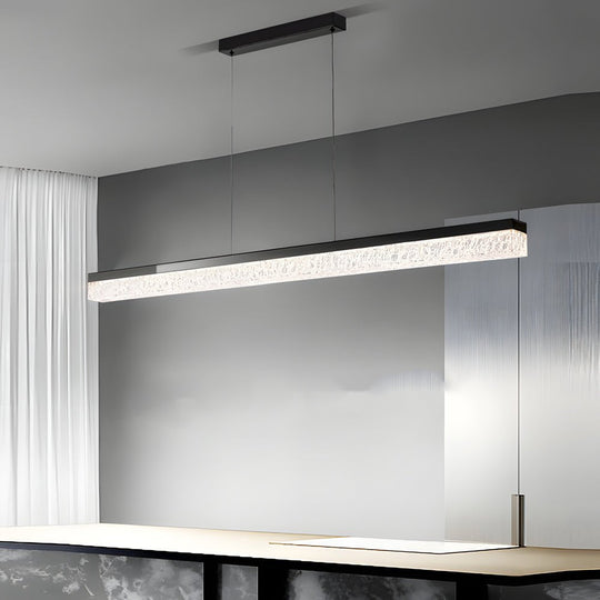 47.24'' 1-Light Linear LED Dimmable Kitchen Island Pendant – Black/Bronze