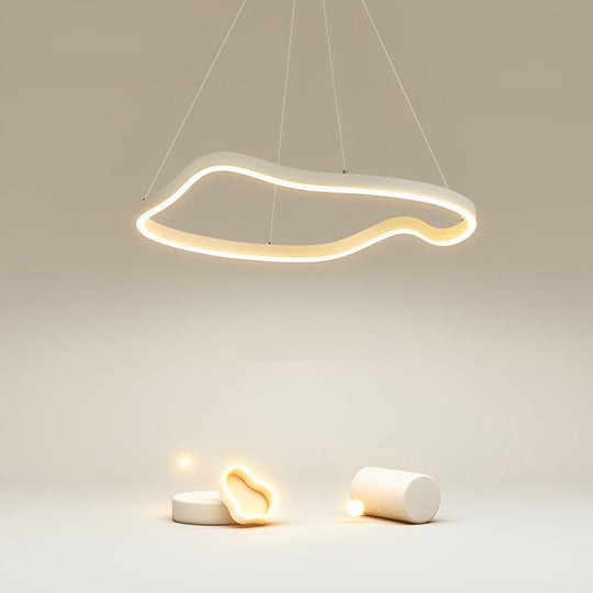Irregular Ring LED Three Step Dimming Minimalist Chandelier Pendant Light