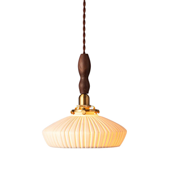 Creative Ceramic Copper LED 12W Nordic Pendant Light or Plug-in Wall Lamp