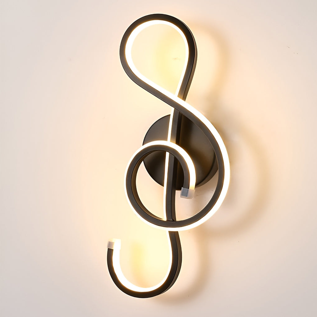 Musical Note Shaped LED Modern Wall Sconce