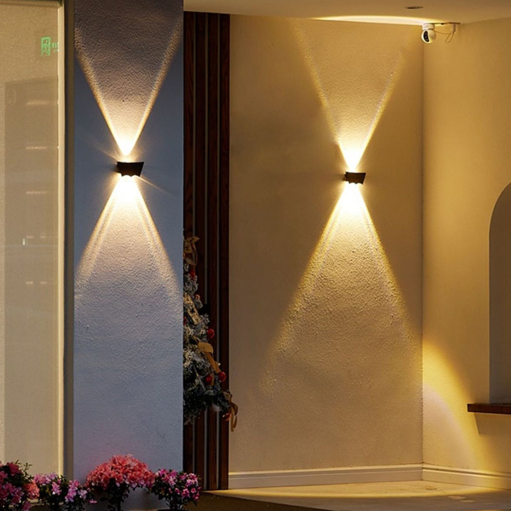 Creative Up and Down Black LED Outdoor Wall Washer Light