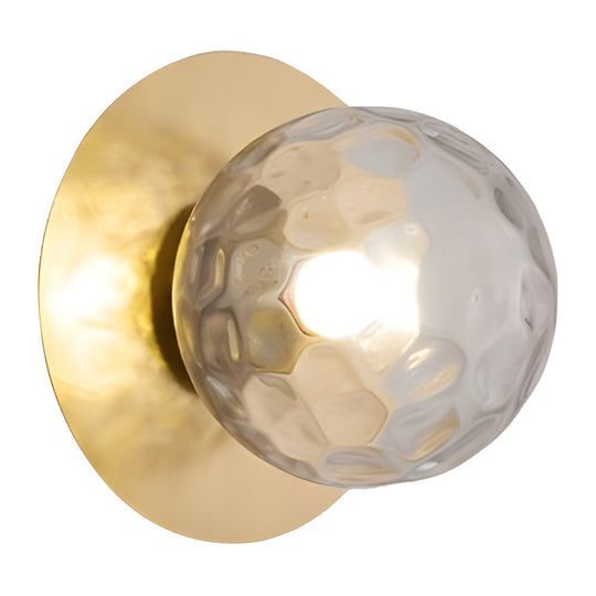 Round Glass Ball LED Modern Wall Lamp