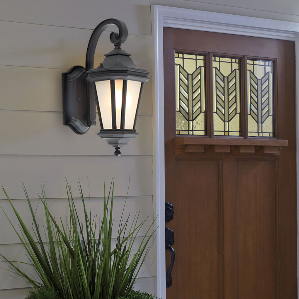 Minimalist Frosted Glass European-Style Outdoor Wall Lamp