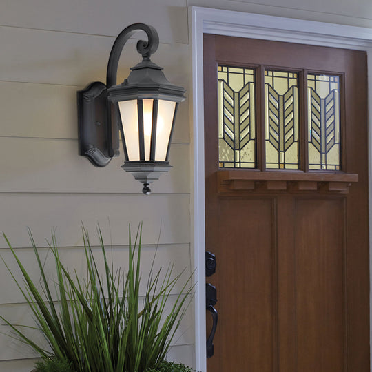 Minimalist Frosted Glass European-Style Outdoor Wall Lamp