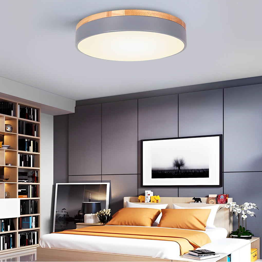 12-Inch Circular LED Modern Flush Mount Ceiling Light