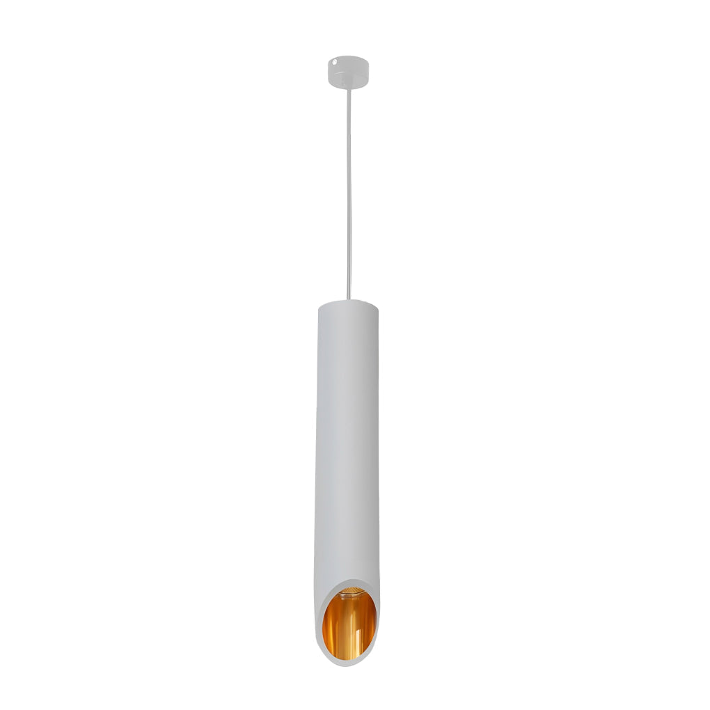 Long Cylindrical Oblique LED Minimalist Nordic Chandelier Pendant Light
