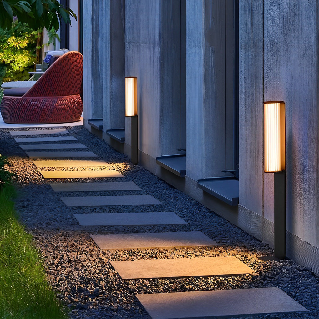 Back-to-Back Dual Cylinder LED Pathway Lights