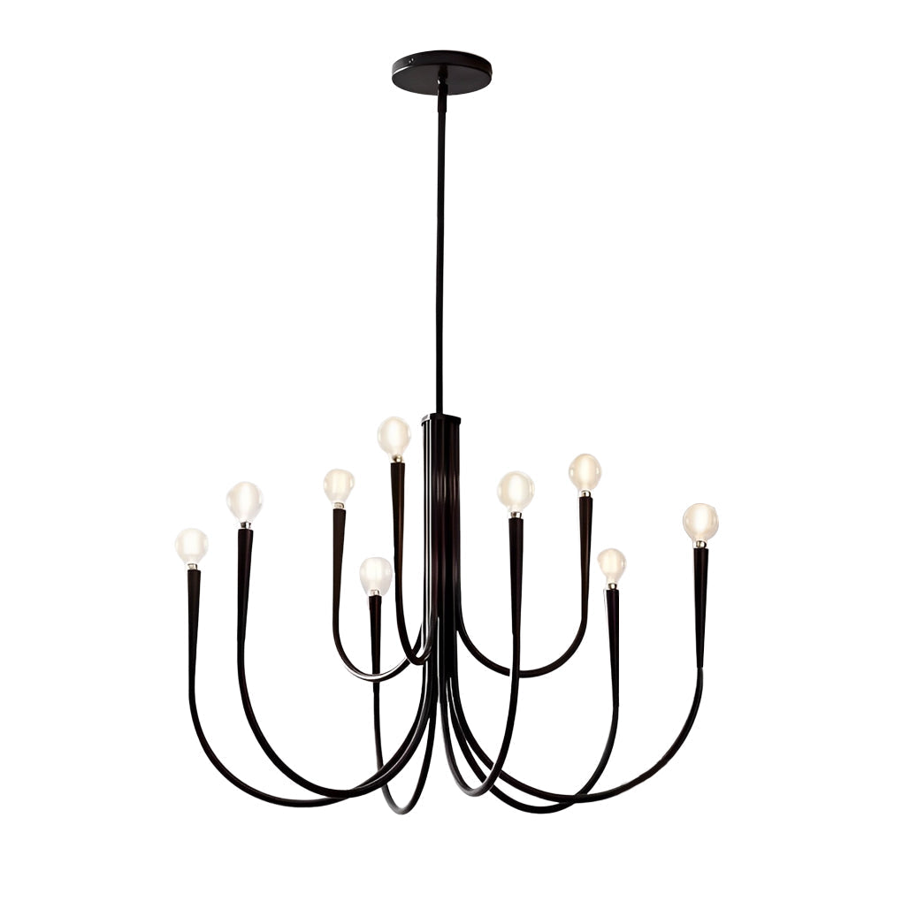 6/9-Light Retro Candlelight Three Step Dimming LED French Style Chandelier