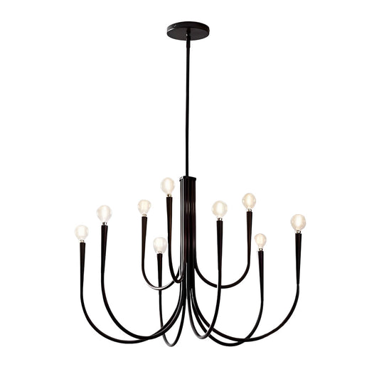 6/9-Light Retro Candlelight Three Step Dimming LED French Style Chandelier