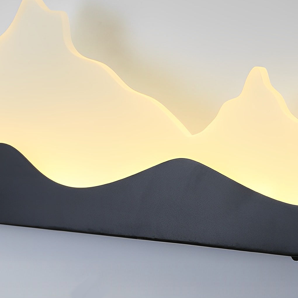 Rectangular Mountain Scenery LED Waterproof Outdoor Wall Lamp