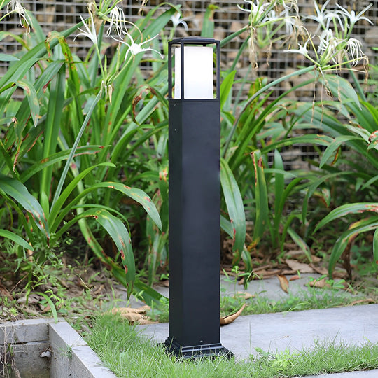 31.49 Inch High Black Aluminum Bollard Path Lights