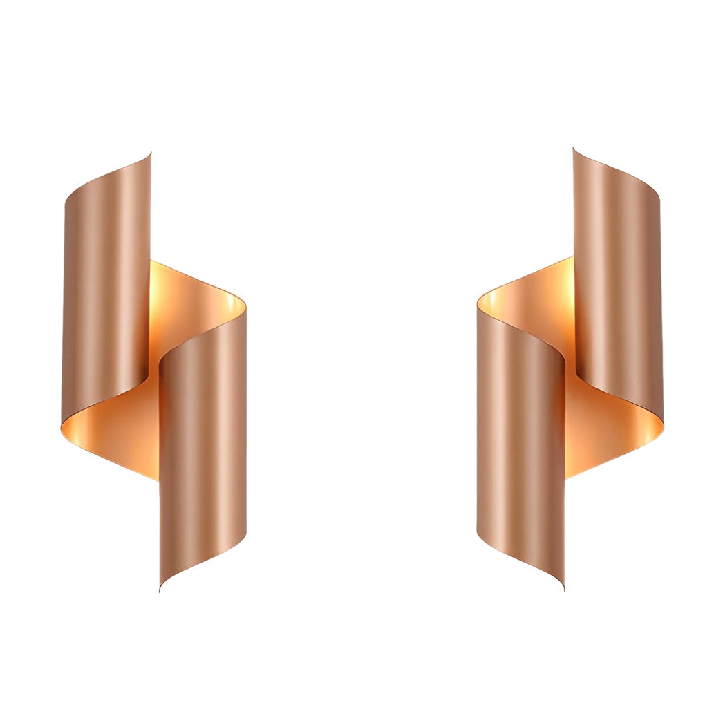2pcs Symmetrical Up and Down Modern Wall Lamp